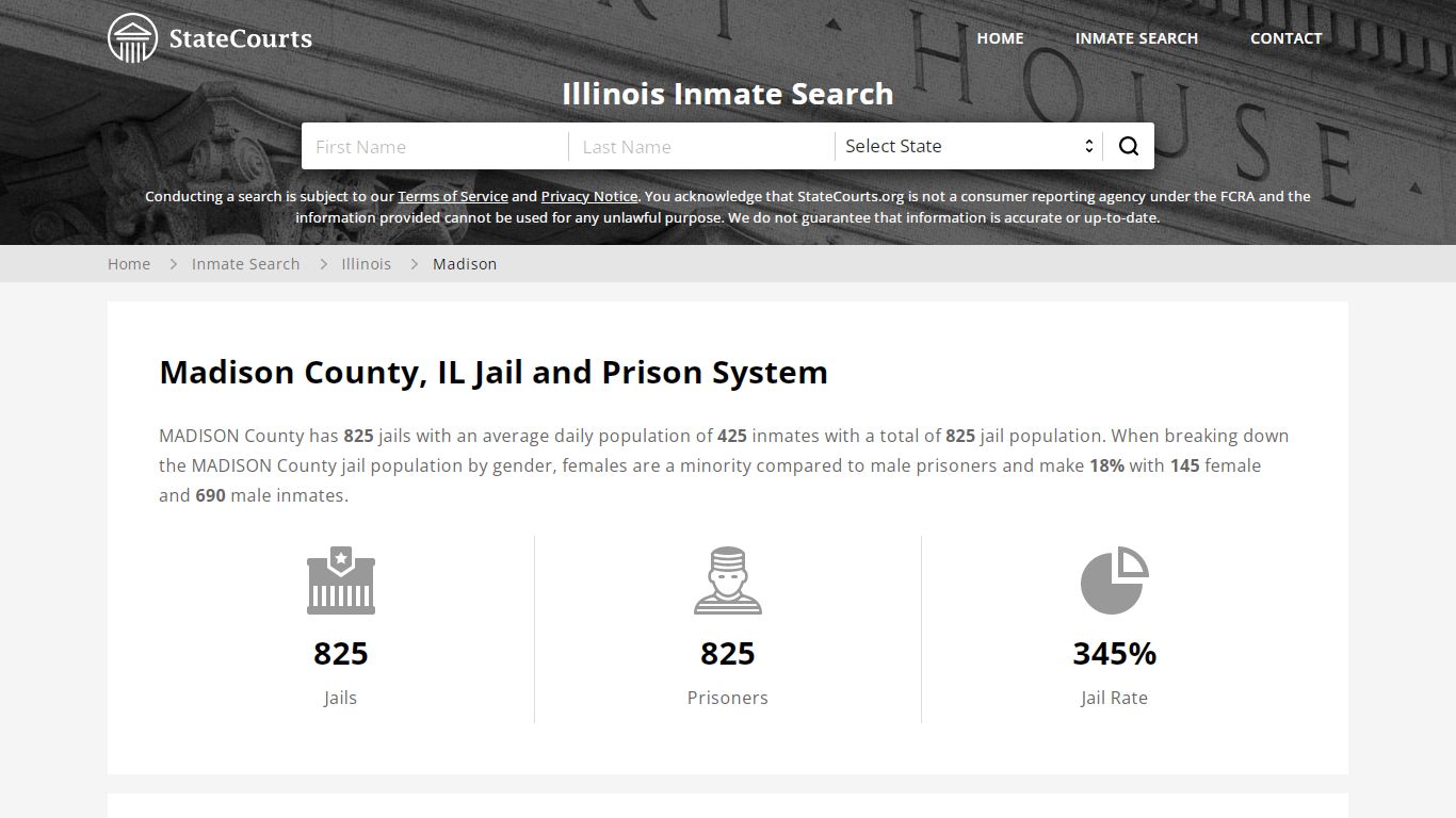 Madison County, IL Inmate Search - StateCourts